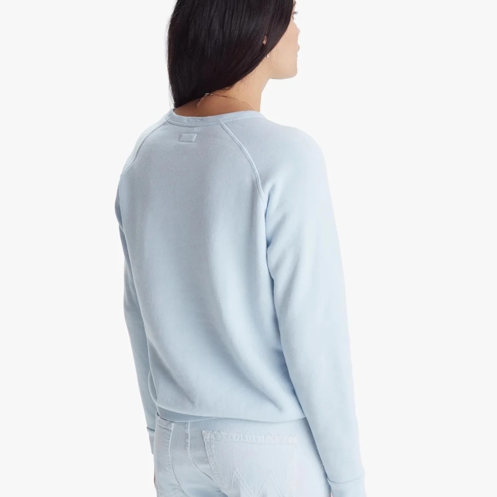 Mother - The Hugger Sweatshirt in Baby Blue Honky Tonk Cinderella size S - Picture 4 of 9